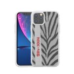 IPAKY Hard PC + TPU + Cloth Case for iPhone 11 Pro Max 6.5 inch – White