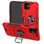 Kickstand Bottle Opener PC + TPU Phone Case [Built-in Magnetic Holder Metal Sheet] for iPhone 11 6.1 inch – Red