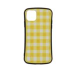 Grid Texture Waist Style TPU + PC Phone Case for iPhone 11 Pro Max 6.5 inch – Yellow