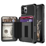 Leather Phone Case with Zipper Wallet for Apple iPhone 11 Pro 5.8 inch – Black