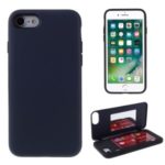 MERCURY GOOSPERY Auto-absorbed PC+TPU Case with Card Holder Mirror for iPhone 8/7 4.7 inch – Black