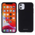 MERCURY GOOSPERY Silicone Phone Protective Protective Case for iPhone 11 6.1-inch – Black