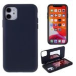 MERCURY GOOSPERY Magnetic Door Bumper Card Holder Mirror Auto-absorbed PC+TPU Case for iPhone 11 6.1 inch – Black