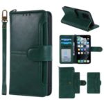 PU Leather Wallet Stand Phone Case for Apple iPhone 11 Pro 5.8 inch – Green