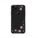 KAVARO Flowers Skin Swarovski Plated PC Case for iPhone 11 Pro 5.8 inch – Black