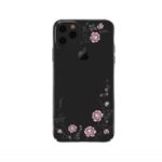 KAVARO Crystal Flora Series Authorized Swarovski Rhinestone Decor PC Case for iPhone 11 Pro Max 6.5 inch – Black