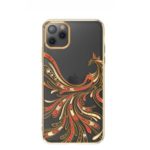 KAVARO Electroplated Phoenix Pattern Plastic Cover for iPhone 11 Pro 5.8 inch – Gold