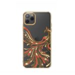 For iPhone 11 Pro Max 6.5 inch KAVARO Swarovski Crystals Decor Electroplated Plastic Hard Cover – Gold