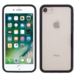 Transparent Acrylic + TPU Shell Cover Case for iPhone 8/7 4.7 inch – Black