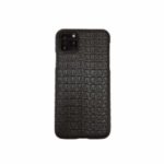 Crocodile Skin PU Leather Coated Hard PC Case for Apple iPhone 11 Pro Max 6.5 inch – Black