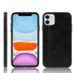 Leather Coated PC + TPU Combo Shell Case for iPhone 11 6.1 inch – Black