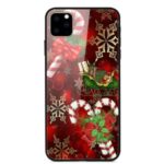 For iPhone 11 Pro 5.8 inch Christmas Series Glass + PC + TPU Hybrid Case – Cane Candy
