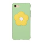 3D Flower Decor Soft TPU Phone Casing for iPhone 7/8 4.7-inch – Green