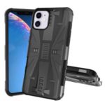 Shock Resistant Plastic + TPU Phone Cover Case for iPhone 11 6.1-inch – Black