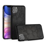 Crocodile Texture PU Leather Coated PC Phone Cover for iPhone 11 Pro 5.8 inch – Black