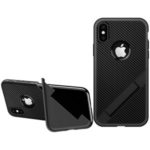 TPU Phone Case with Foldable Kickstand for iPhone XS Max 6.5 inch – Black