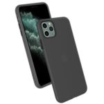 Soft TPU Phone Cover with PC Square Ring for Apple iPhone 11 Pro Max 6.5 inch – All Black