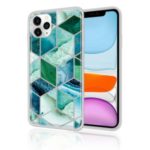 Marble Pattern Silver Plated IMD PC Back Plate + TPU Frame Case for iPhone 11 Pro Max 6.5 inch – Style A