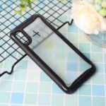 3-in-1 Matte Skin PC + TPU Hybrid Phone Case Cover for Samsung Galaxy A20 / A30 – Black