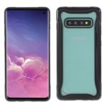 Matte Texture 3-in-1 PC + TPU Hybrid Phone Case Cover for Samsung Galaxy S10 – Black