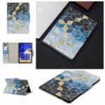 Pattern Printing Wide Clasp Stand Wallet Flip Leather Tablet Covering Case for Samsung Galaxy Tab S4 10.5 SM-T830 – Rhombus