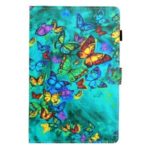 Pattern Printing PU Leather Protection Case for Samsung Galaxy Tab S5e SM-T720 – Butterfly