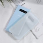 Color Matte Frosted Soft TPU Phone Case for Samsung Galaxy S10e – White