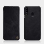 NILLKIN Qin Series Leather Folio Card Holder Phone Casing for Samsung Galaxy A20s – Black