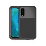 LOVE MEI Shockproof Silicone+Metal Case for Samsung Galaxy A70s – Black
