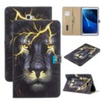 Pattern Printing PU Leather Flip Stand Tablet Case for Samsung Galaxy Tab A 10.1 (2016) T580 – Lion