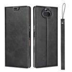 Leather Card Holder Case with Stand for Sony Xperia 10 Plus – Black