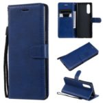 Wallet Leather Stand Case for Sony XZ5/Xperia 2/Xperia 5 – Blue