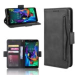 Wallet Leather Stand Phone Cover Case for LG K20 (2019) – Black