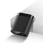 KUULAA QC3.0+PD 36W Fast Charger Travel USB Wall Charger Adapter with 2 Outputs – Black, US Plug