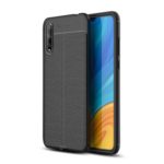Litchi Texture TPU Phone Case for Huawei Enjoy 10s – Black