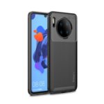 IPAKY Carbon Fiber Texture Soft TPU Back Shell for Huawei Mate 30 – Black