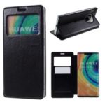 ROAR Noble View Window Leather Case with Stand for Huawei Mate 30 Pro – Black