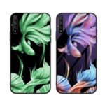 Luminous Tempered Glass PC + TPU Hybrid Phone Cover for Huawei Enjoy 10s – Fish