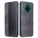 Jazz Series Ultra-thin View Window Leather Folio Cover for Huawei Mate 30 – Black