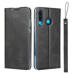 PU Leather Stand Case with Card Slot for Huawei P30 Lite / nova 4e – Black
