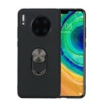 Detachable PC + TPU Combo Case with Finger Ring Kickstand for Huawei Mate 30 – Black