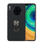 Detachable PC + TPU Hybrid Case with Finger Ring Kickstand for Huawei Mate 30 Pro – Black
