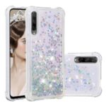 Dynamic Glitter Powder Heart Shaped Sequins TPU Shockproof Case for Huawei Honor 9X Pro / 9X (For China) – Silver