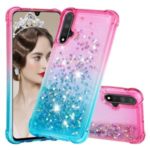 Gradient Glitter Powder Quicksand TPU Case for Huawei Nova 5 Pro / Nova 5 – Rose+Baby Blue