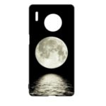 Embossment Pattern Printing TPU Cover for Huawei Mate 30 Pro – Black / Moon