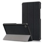 Tri-fold Stand PU Leather Tablet Case for Lenovo Tab M7 TB-7305F – Black
