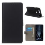 Wallet Leather Stand Shell Case for Motorola Moto E6 Play – Black