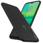 Jazz Series Twill Skin Surface TPU Casing for Motorola Moto G8 Play/One Macro – Black