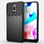 Thunder Series Twill Texture Soft TPU Phone Casing for Xiaomi Redmi 8 – Black