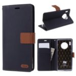 ROAR Twill Grain Leather Wallet Stand Case for Xiaomi Redmi Note 8 – Black